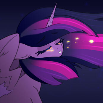 Twilight Sparkle, clean + flat
